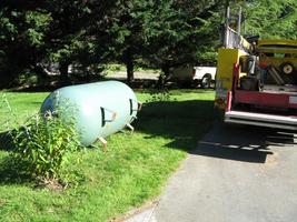 Propane tank installation 2010